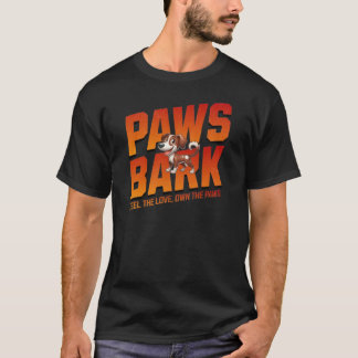 Paws Bark - Fühlen Sie die Liebe, die Pfauen besit T-Shirt