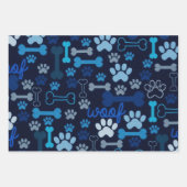 Paws & Bones Pet Theme Geschenkpapier Set (Vorderseite)