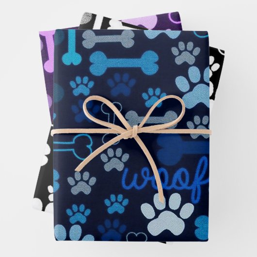 Paws & Bones Pet Theme Geschenkpapier Set (Beispiel)