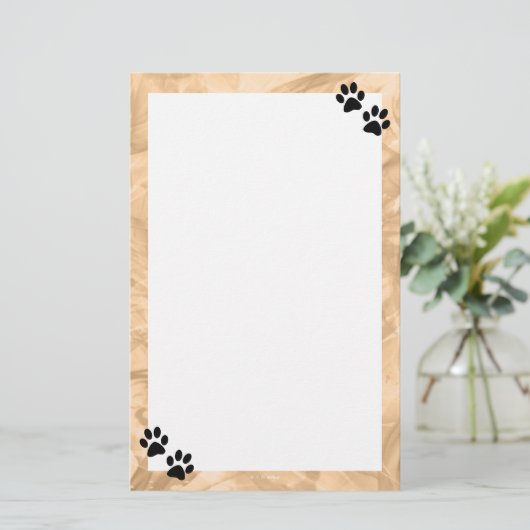 Paws Briefpapier (Stehend Vorderseite)