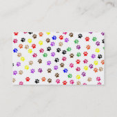 Paws Business Card Visitenkarte (Rückseite)