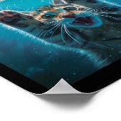 Paws Cat and Mouse Parody Humour Kitten Jagen Poster (Ecke)