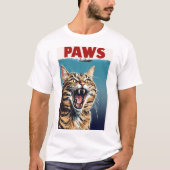 PAWS Cat Design T - Shirt (Vorderseite)