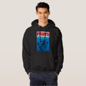 Paws Cat Meme Humor Kitty  Cats Dads Mom Hoodie (Vorne ganz)