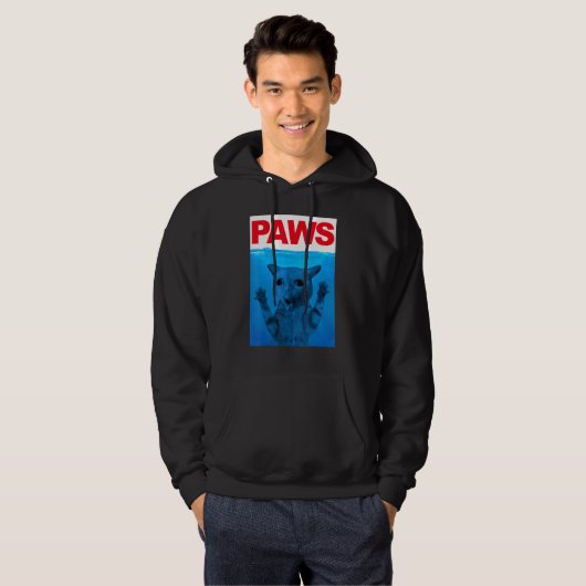 Paws Cat Meme Humor Kitty  Cats Dads Mom Hoodie (Vorne ganz)