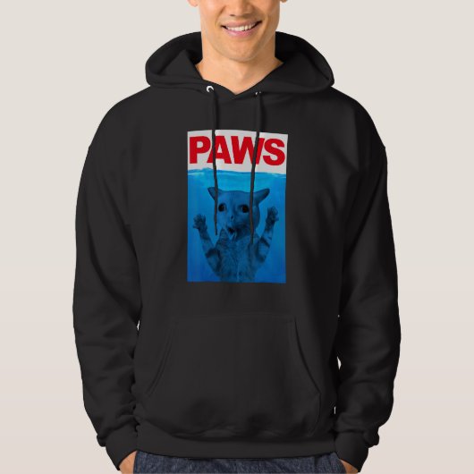 Paws Cat Meme Humor Kitty  Cats Dads Mom Hoodie (Vorderseite)