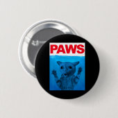 Paws Cat Meme Spaß Funny Kitty Lover Funny Cats D Button (Vorne & Hinten)