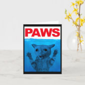 Paws Cat Meme Spaß Funny Kitty Lover Funny Cats D Karte (Gelbe Blume)