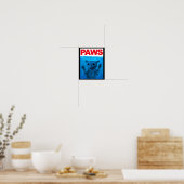 Paws Cat Meme Spaß Funny Kitty Lover Funny Cats D Poster (Küche)