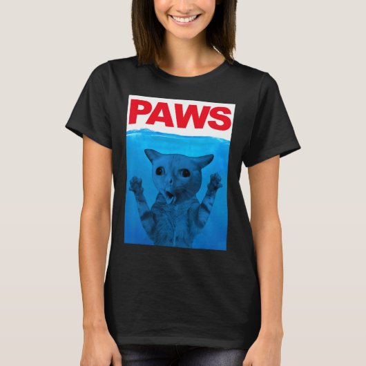 Paws Cat Meme Spaß Funny Kitty Lover Funny Cats D T-Shirt (Vorderseite)