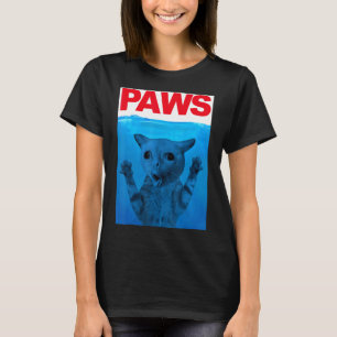 Paws Cat Meme Spaß Kitty Cats Vater Mama T-Shirt