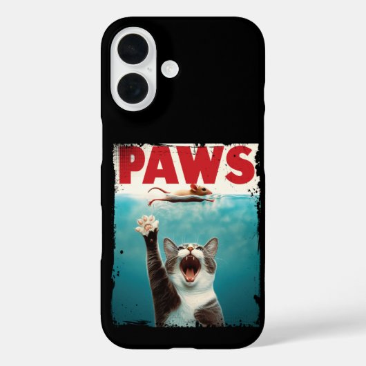 PAWS Cat Mouse Parodie der Kiefer Film Poster Case-Mate iPhone Hülle (Rückseite)