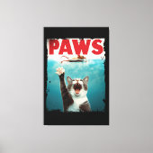 PAWS Cat Mouse Parodie der Kiefer Film Poster Leinwanddruck (Vorderseite)
