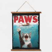PAWS Cat Mouse Parodie der Kiefer Film Poster Wandteppich Mit Holzrahmen (Vorderseite)