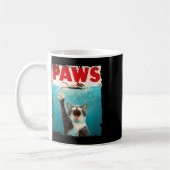 Paws Cat Mouse Parody Cat Shark Chasing Maus Kitt Kaffeetasse (Links)