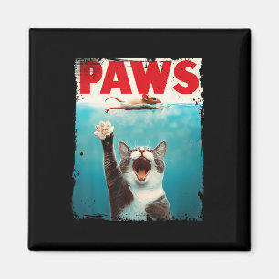 Paws Cat Mouse Parody Cat Shark Chasing Maus Kitt Magnet