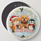 Paws & Claus Button (Vorne & Hinten)