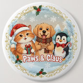 Paws & Claus Button (Vorderseite)