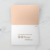 Paws Dankeschön Karte für den Tierarzt (pfirsichbr (Innenseite)