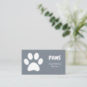Paws Dog Walking Visitenkarte (Stehend Vorderseite)
