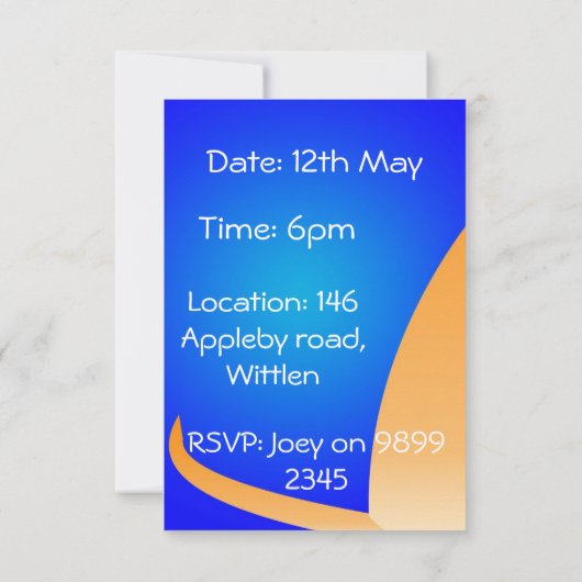 Paws Einladung (Rückseite)