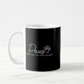 Paws Enjoy The Little Things Tie Dye Motivational  Kaffeetasse (Links)
