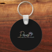 Paws Enjoy The Little Things Tie Dye Motivational  Schlüsselanhänger (Vorderseite)