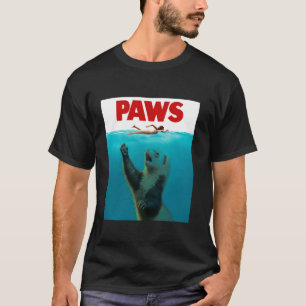 Paws Ferret Shark Parody Funny Ferret Owner Ferret T-Shirt