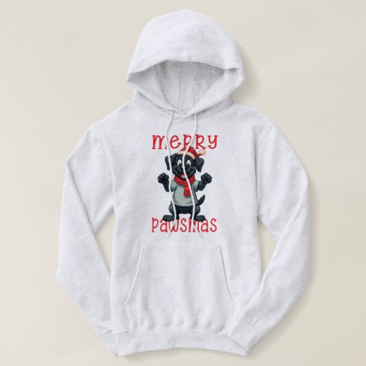 Paws & Festive Cheer Hoodie (Design vorne)