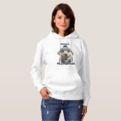 Paws & Flurries - Winterhundedesign Hoodie (Vorne ganz)