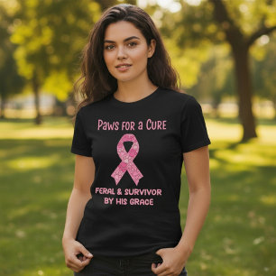 Paws for a Cure Wildkatzen und Überlebende durch s Tri-Blend Shirt