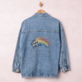 Paws for All - Rainbow Paw Print Unity Jeansjacke (Hangar)