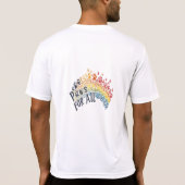 Paws for All – Rainbow Paw Print Unity  T-Shirt (Rückseite)