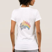 Paws for All – Rainbow Paw Print Unity  T-Shirt (Rückseite)