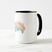 Paws for All – Rainbow Paw Print Unity Tasse (VorderseiteRechts)
