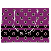 Paws-for-Giving-Bag (Mocha/Plum) Große Geschenktüte (Vorderseite)