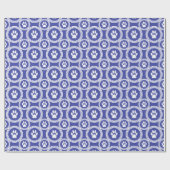 Paws-for-Giving Gift Wrap (Indigo) Geschenkpapier (Flach)