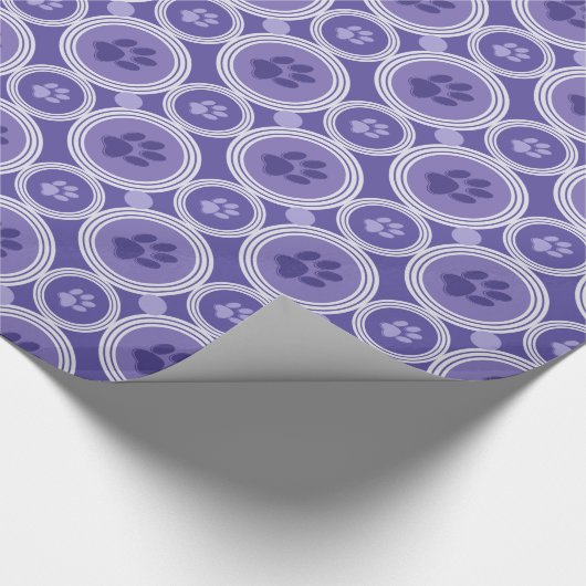 Paws-for-Giving Gift Wrap (Violet) Geschenkpapier (Ecke)