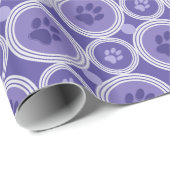 Paws-for-Giving Gift Wrap (Violet) Geschenkpapier (Rolleneckpunkt)