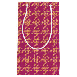 Paws-for-Giving Hahnentrittmuster Gift Bag Kleine Geschenktüte