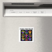 Paws for Peace Magnet (In Situ (Geschirrspüler))