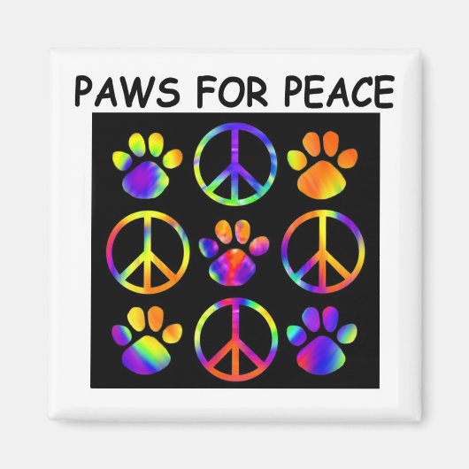 Paws for Peace Magnet (Vorne)