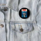Paws Funny Cat Parody Cat Lover Geschenk Kittenhai Button (Beispiel)