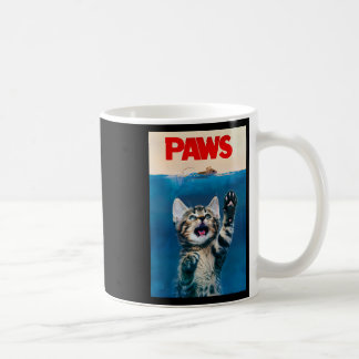Paws Funny Cat Parody Cat Lover Geschenk Kittenhai Kaffeetasse