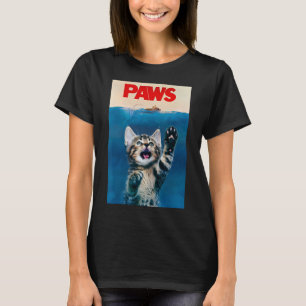 Paws Funny Cat Parody Cat Lover Geschenk Kittenhai T-Shirt