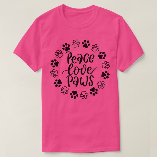 Paws Funny Hund oder Katzenbesitzer Design für all T-Shirt (Design vorne)