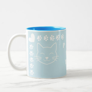 Paws für Tee Zweifarbige Tasse