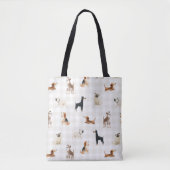 Paws Gingham hübsche Hunde Tasche (Vorderseite)