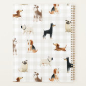 Paws Gingham süße Hunde Planer (Rückseite)