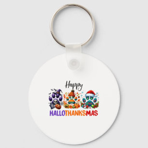 Paws Happy Hallothanksmas Halloween Erntedank C Schlüsselanhänger